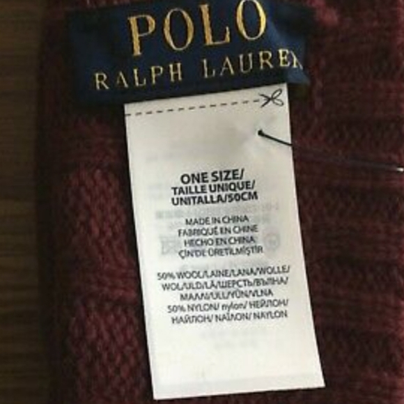 NWT Men's Ralph Lauren Polo Wide Rib Cuffed Beanie - Picture 6 of 6